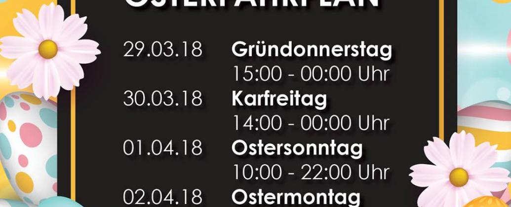 Unser Osterfahrplan