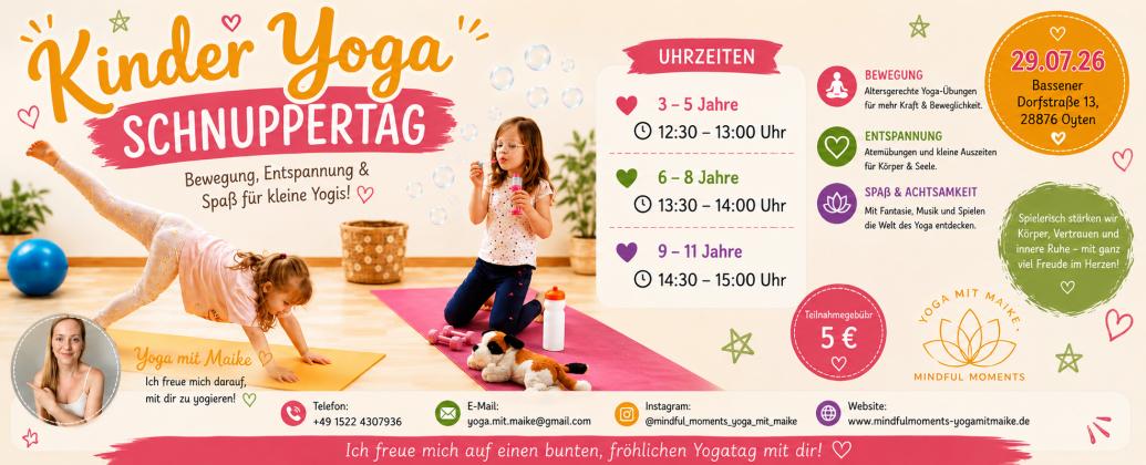 Kinderyoga Schnuppertag 