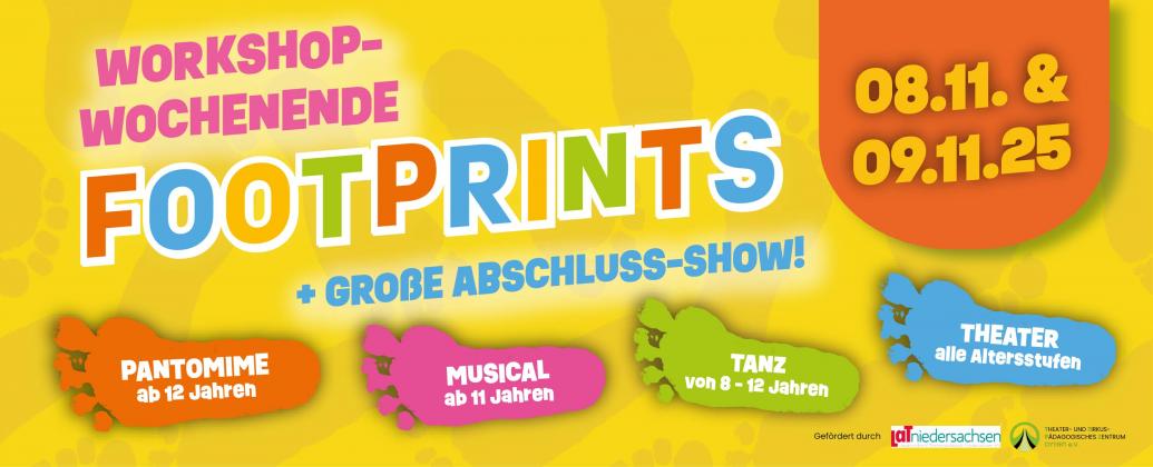 FOOTPRINTS Workshop Wochenende: Theater, Musical, Tanz & Pantomime