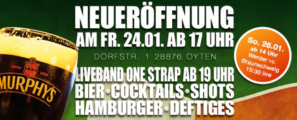 Neueröffnung vom Irish Pub Oyten