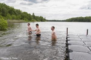 Anbaden am Oyter See mit dem DRK