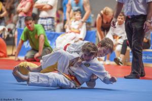 Zwei Judokas (U9) im Wettkampf