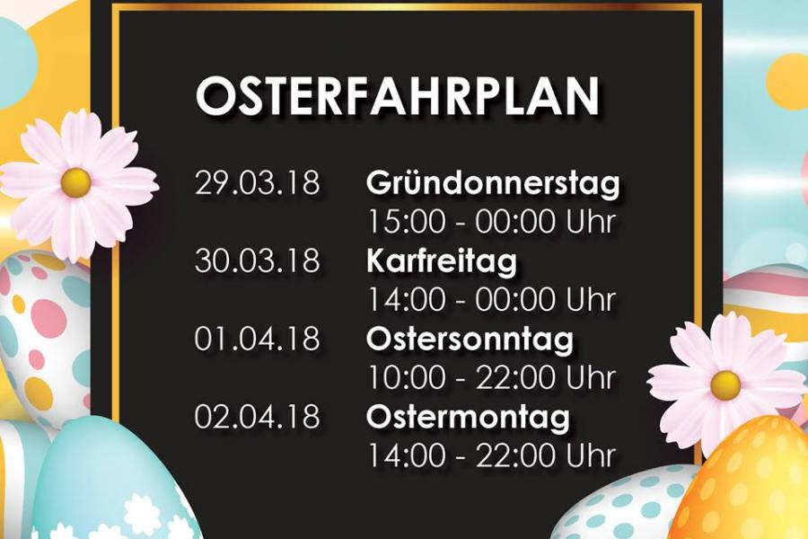 Unser Osterfahrplan